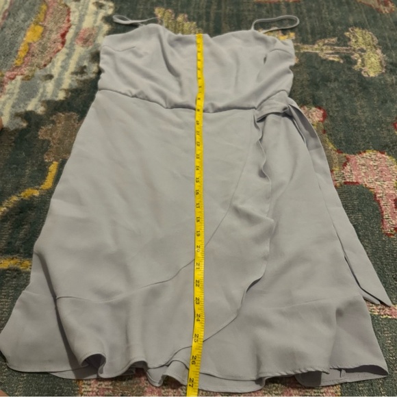 Fika the brand wrap dress with tie- size L light purple/gray - Picture 7 of 10